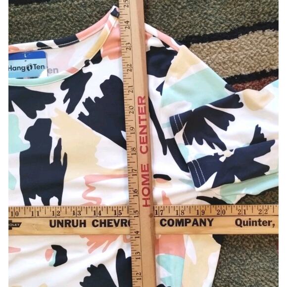 Hang Ten NEW Sun Protection Womens L UPF 50+ Long Sleeve Shirt Quick Dry Pocket - Picture 8 of 16